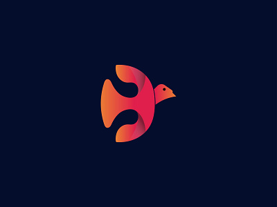 b letter bird logo