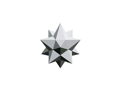 geometric 3d star shape