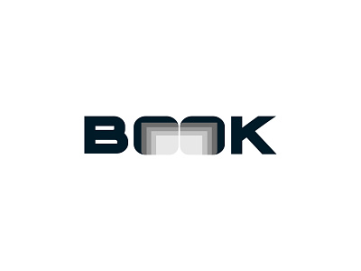 Book word mark logo