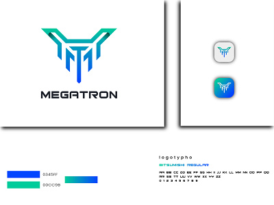 Megatron Gaming minimal logo brand identity branding business logo colorful logo creative logo flat logo game game logo gamer logo gaming logo gradient logo logo logo design minimal logo minimalist logo modern logo professional logo tech logo technology logo unique logo