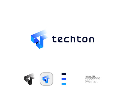 Techton tech logo brand identity branding colorful logo creative logo eye catching logo flat logo game logo gradient logo graphic design logo minimal logo minimalist logo modern logo professional logo simple logo t letter logo t logo tech logo technology logo unique logo