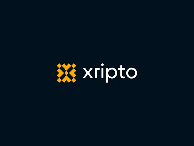 X letter crypto logo