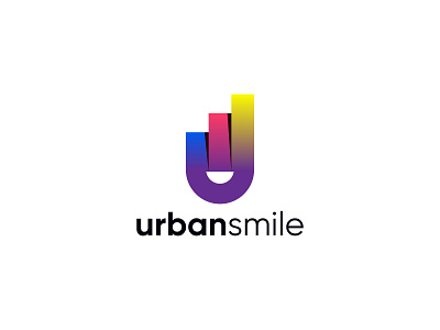 U letter logo Urban logo Smile logo