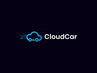 Cloud car cloud and car combination logo