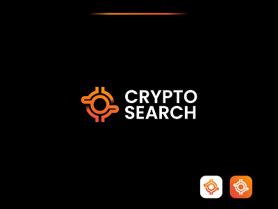 Crypto search crypto currency logo combined logo logo
