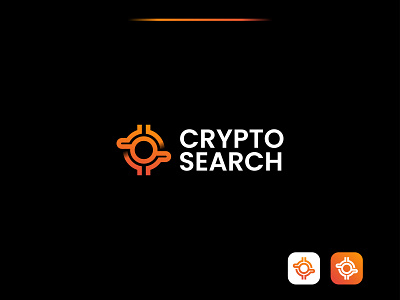 Crypto search crypto currency logo combined logo