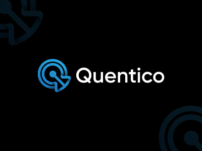 Q letter Quentico logo for blockchain and crypto NFT logo