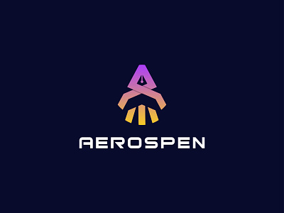 A letter aerospace logo pen logo aerospace app icon brand brand identity branding design flat logo graphic design illustration logo logo design minimal logo minimalist logo modern logo website