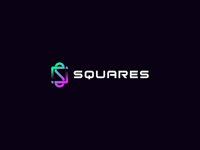 S letter squares logo modern logo
