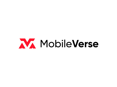 MV letter mobile verse logo