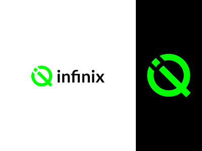 Infinix i letter modern logo