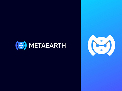 Meta Earth modern logo bank branding branding design crypto currency design illustration it logo logo design meta modern logo nft tech technology trendy ui