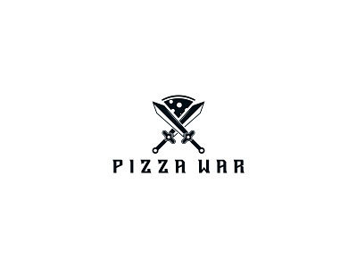 Creative pizza logo food branding