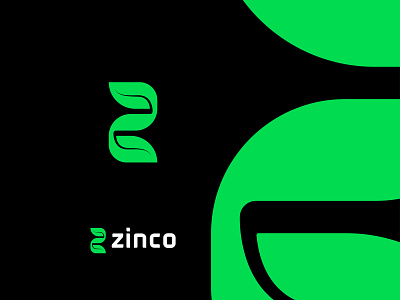 Z letter natural eco logo