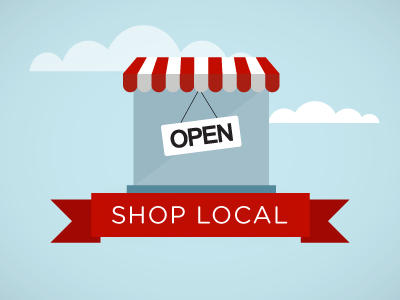 Small Business Saturday business flat illustration local merchant minimal shop small store vector