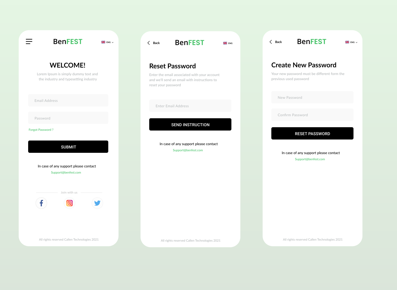 Login Screen And Reset Password Flow By Gautham On Dribbble 7448