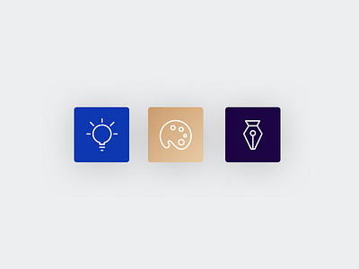 Sunday experimenting card design icon illustration ui vector