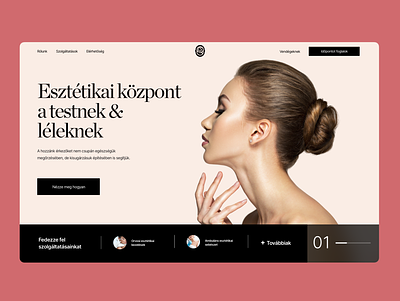 Aesthetic Centre Website Redesign beauty clinic design ecommerce elegant minimal typography ui women