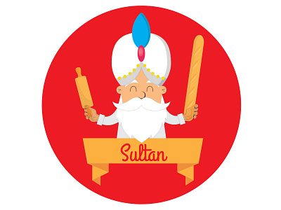 Sultan Logo #2D Design design illustration logo vector