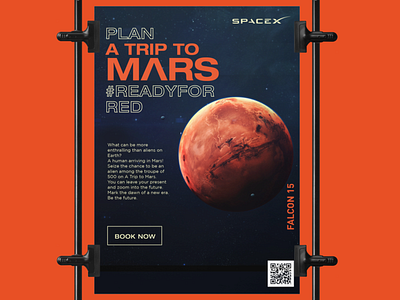 SapceX Mars Mission Hypothetical project advertising art director branding campaign design visual design