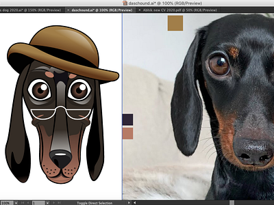 Dachshund Character Design