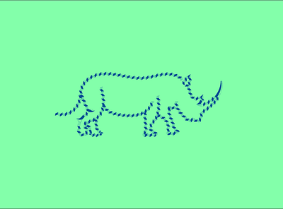 Rhino brush logo rhino logo
