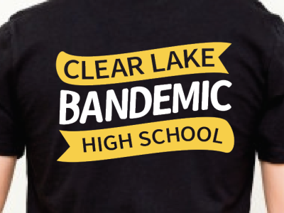 Commissioned Band Tee bandemic banner flat illustration hand drawn type high school illustration marching band vector