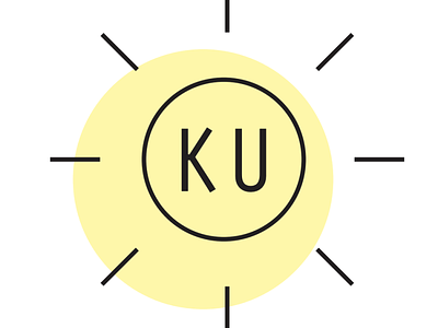 Personal Identity logo simple logo sun sun logo yellow