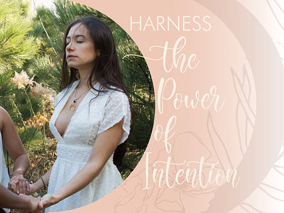 Web Banner Design floral jewelry jewelry branding moon power of intention