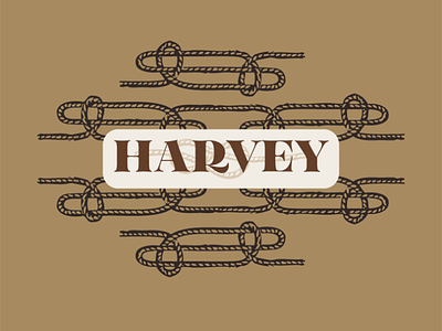 My dog, Harvey brand identity brand system branding dog branding flat color flat illustration harvey illustrated illustration pet brand pet branding rope rope logo rope pattern vector