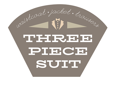 three piece suit band logo