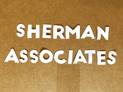 Sherman Associates Paper hand crafted handmade typography