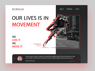 (UiDayly) King_s oficial page design ui web webdesign website