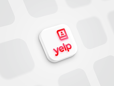 Yelp Guest Manager App Icon app branding clean icon logo vector yelp