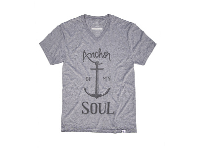 Anchor of my Soul V-neck anchor apparel chain design lettering print sea shirt typography