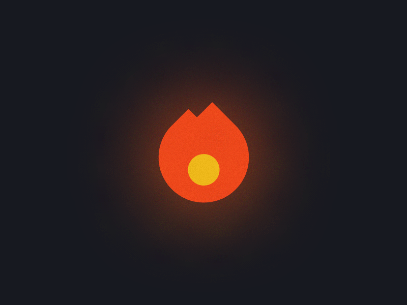 Minimal Flame Animation animation clean fire flame flat illustration minimal simple