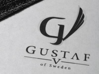 Gustaf V - Logotype brand clothe clothes clothing fashion fifth five gustaf king logo logotype luxurious luxury of royal sweden v