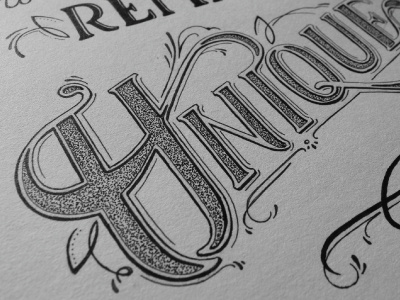 Remain Unique - Lettering design lettering type typography unique