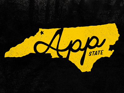 App State appstate mountaineers northcarolina typography