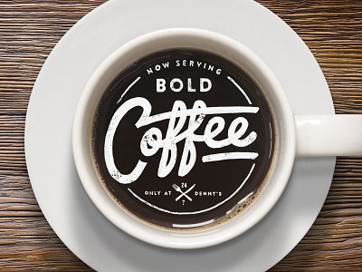 Coffee coffee dennys typography