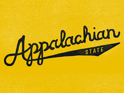 Appalachian State appalachian mountaineers typography