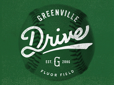 Greenville Drive baseball typography