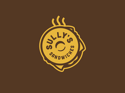 Sully's Sandwiches bagel logo sandwich steam