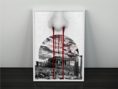 Nosebleed of the Creator art blood digital history hurt interior nosebleed print society surreal surrealism universe