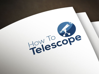 telescope logo 3d logo brand identity brand show case mocked up logo modern logo