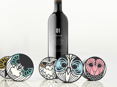 Hushhh…Soap & Wine Packaging bottle branding identity illustration packaging type typography wine