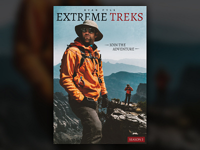 Extreme Treks: Season 3 branding cover art cover design design logo