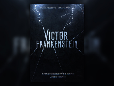 Victor Frankenstein design poster design
