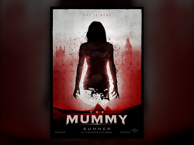 The Mummy design illustration poster design vector