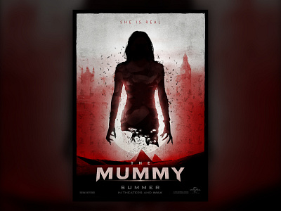 The Mummy design illustration poster design vector